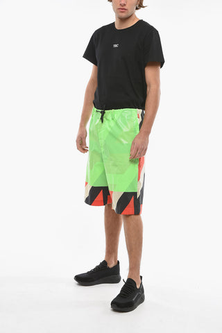 Laces Contrasting Multicolor Shorts