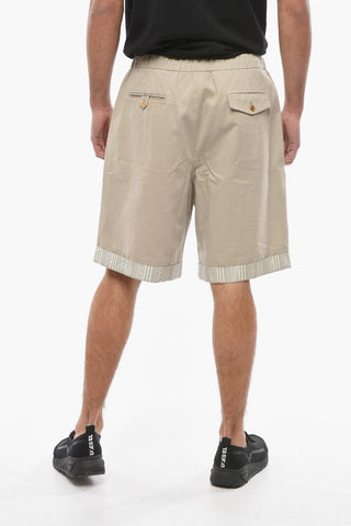 NICK FOUQUET Double-Pleat Cotton Shorts