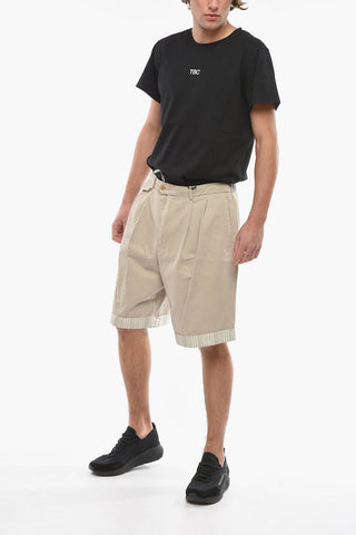 NICK FOUQUET Double-Pleat Cotton Shorts