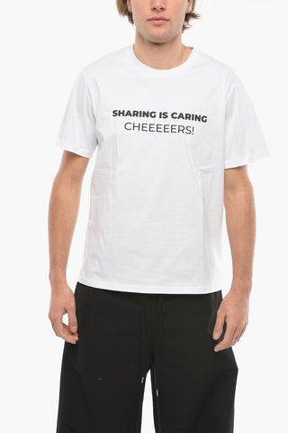 Contrasting Printed -S-PRITZ Crew-Neck T-shirt