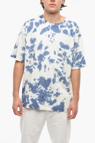 T-Shirt Girocollo Effetto Tie-Dye