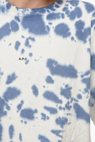 T-Shirt Girocollo Effetto Tie-Dye