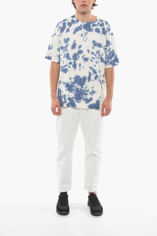 T-Shirt Girocollo Effetto Tie-Dye