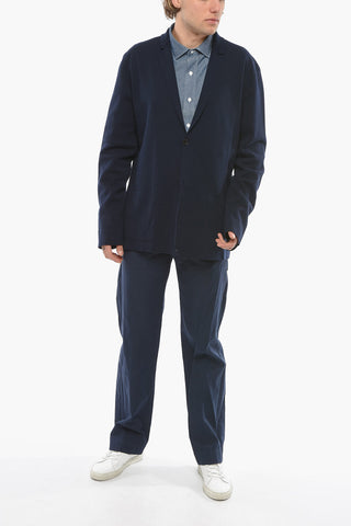 2-Button Cotton Blazer with Patch Pockets