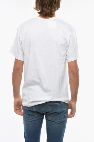 HOMME PLUS Skull Printed Crew-Neck T-shirt