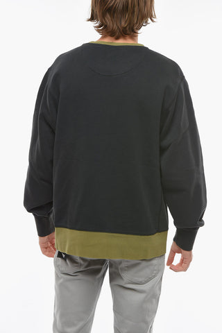 VAULT NIGEL CABOURN Contrasting Edges Crew-Neck Sweatshirt