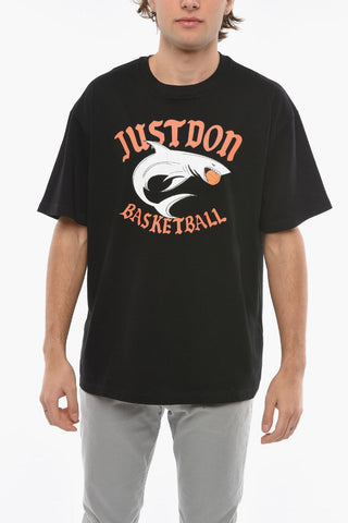T-Shirt Girocollo Stampata sul Fronte