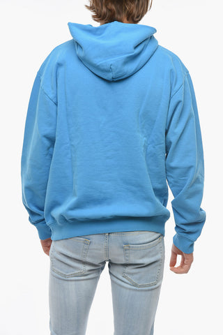 Felpa Hoodie in Cotone Felpato 
