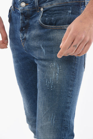 Jeans Regular Fit Effetto Vintage 15,5cm