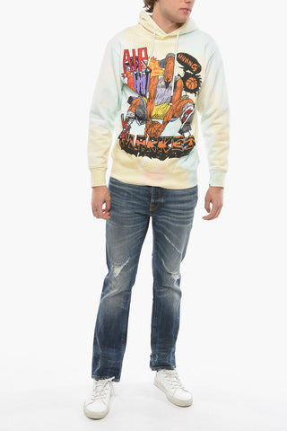 Maxi Printed Tie dye Effect Hoodie