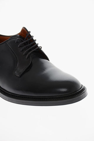 Cuir Sole Leather Lace-up Derby Shoes