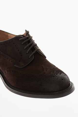 Derby Brogue COTTERSTOCK in Pelle di Castoro Scamosciata