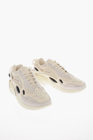 Rigid Detail CYLON Perforated Leather Sneakers