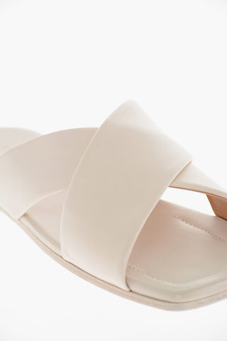 Cuir Sole Criss Cross Leather Sandals