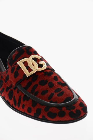 Mocassini ARIOSTO in Cavallino Animalier con Monogram in Metallo
