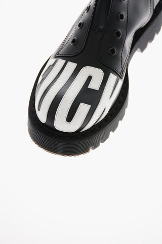 VTMNTS Laceless FUCK OFF Leather Combat Booties