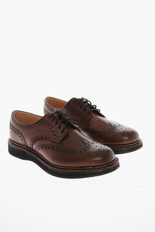 Rubber Sole TEWIN Brogue Derby Shoes