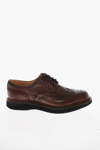 Rubber Sole TEWIN Brogue Derby Shoes