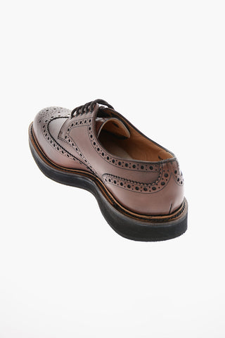 Rubber Sole TEWIN Brogue Derby Shoes