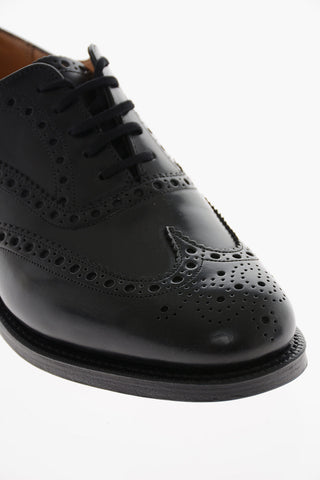 Brushed Leather RAMSDEN Brogue Derby Shoes