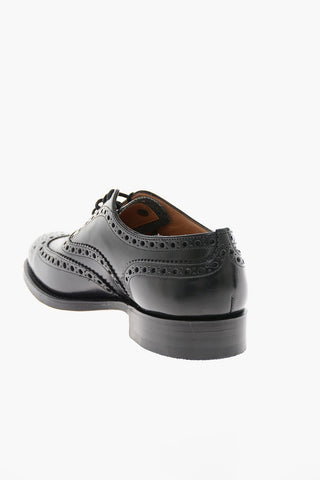 Brushed Leather RAMSDEN Brogue Derby Shoes