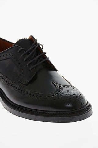 Cuir Sole Leather Brogue Derby Shoes