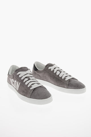 ICON CASSETTA Sneakers in Suede con Logo Ricamato