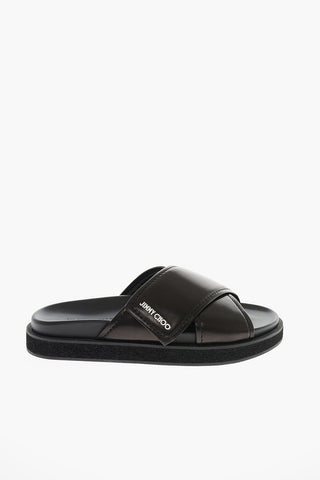 Sliders in Nappa JOEL con Chiusura in Velcro