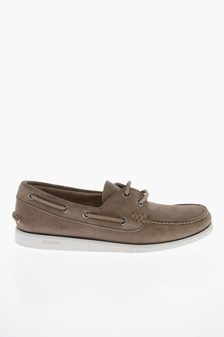 Rubber Sole MARSKE Beaver Suede Boat Loafers