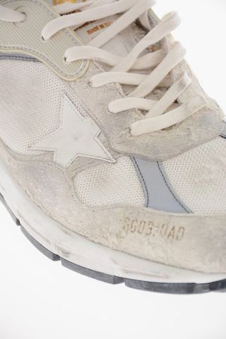 Lived-in Effect RUNNING DAD Leather Sneakers