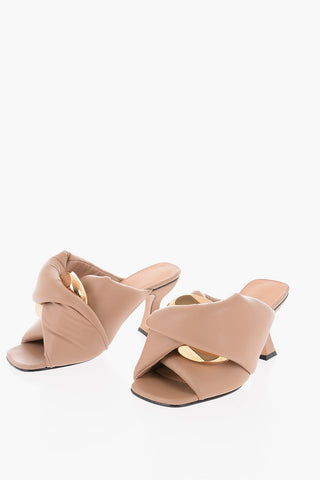 Mules Open Toe TWIST con Tacco a Rocchetto 8cm