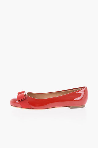 Patent Leather VARINA Ballet Flats with Bow