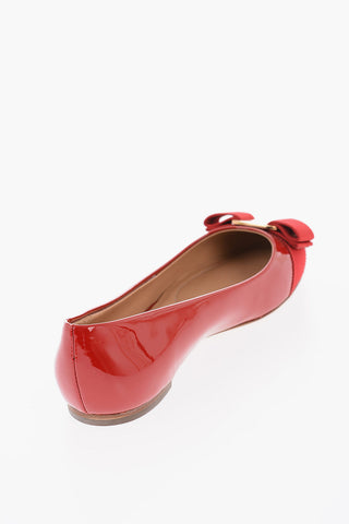 Patent Leather VARINA Ballet Flats with Bow