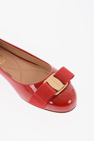 Patent Leather VARINA Ballet Flats with Bow
