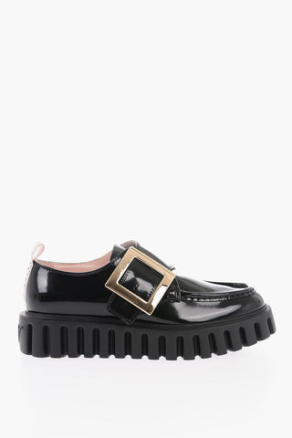 Patent Leather CREEPERS Monk Strap Derby Shoes