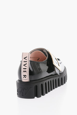 Patent Leather CREEPERS Monk Strap Derby Shoes