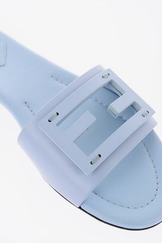 Sliders in Pelle con Fascia Cut-Out Logata