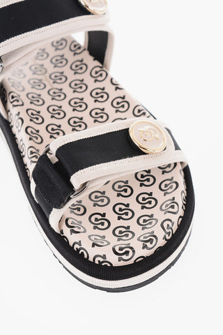 Velcro Closure KALIE Sandals with GANCINI Detail