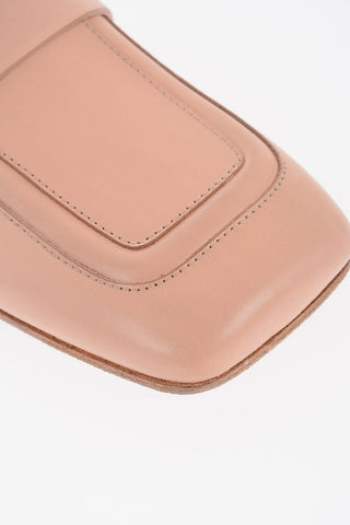 Mules Flat SPATO in Pelle con Suola in Cuoio