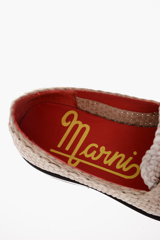 Cuir Sole Woven Leather Penny Loafers