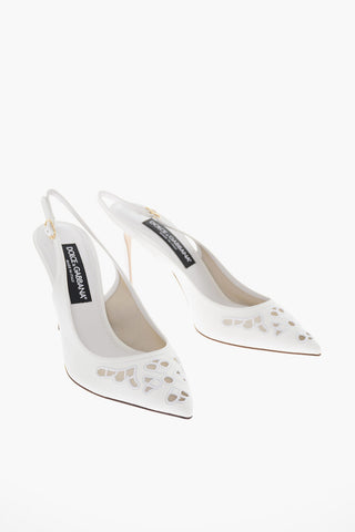 Perforated Leather CARDINALE Slingbacks 9cm