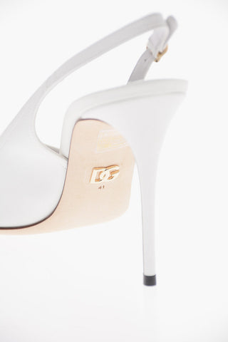 Perforated Leather CARDINALE Slingbacks 9cm