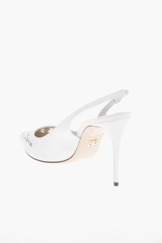 Perforated Leather CARDINALE Slingbacks 9cm