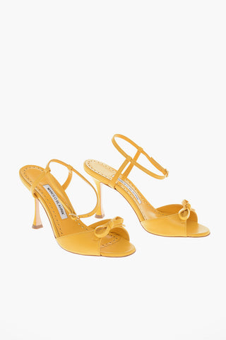 Spool Heel PERTINAXA Leather Sandals 8cm