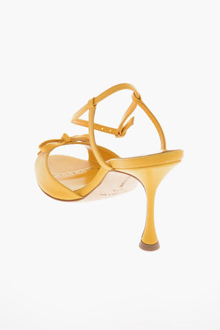 Spool Heel PERTINAXA Leather Sandals 8cm