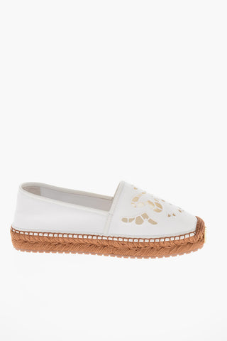 Cut-Out Cotton Espadrillas