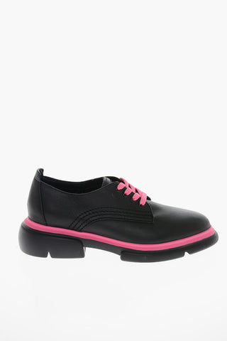 EMPORIO Contrasting Laces Leather Derby Shoes