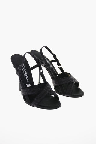 Cuir Sole KEIRA Silk Blend Sandals 10cm