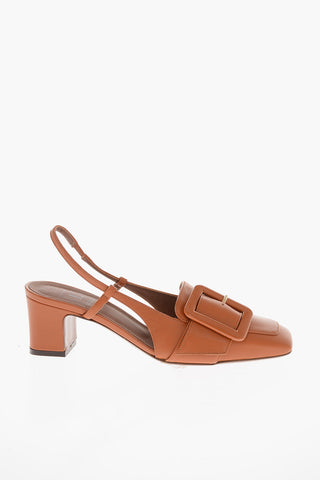 Squared Toe Slingbacks with Buckle 5cm