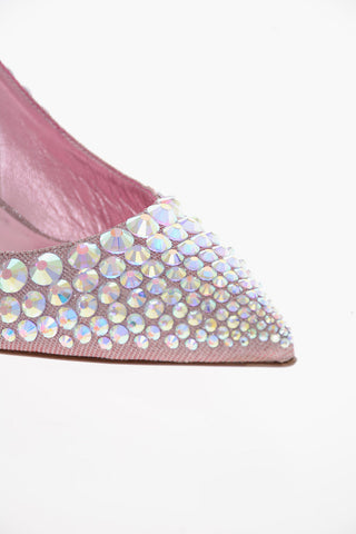 Lurex MABEL Slingbacks with Crystals 7cm